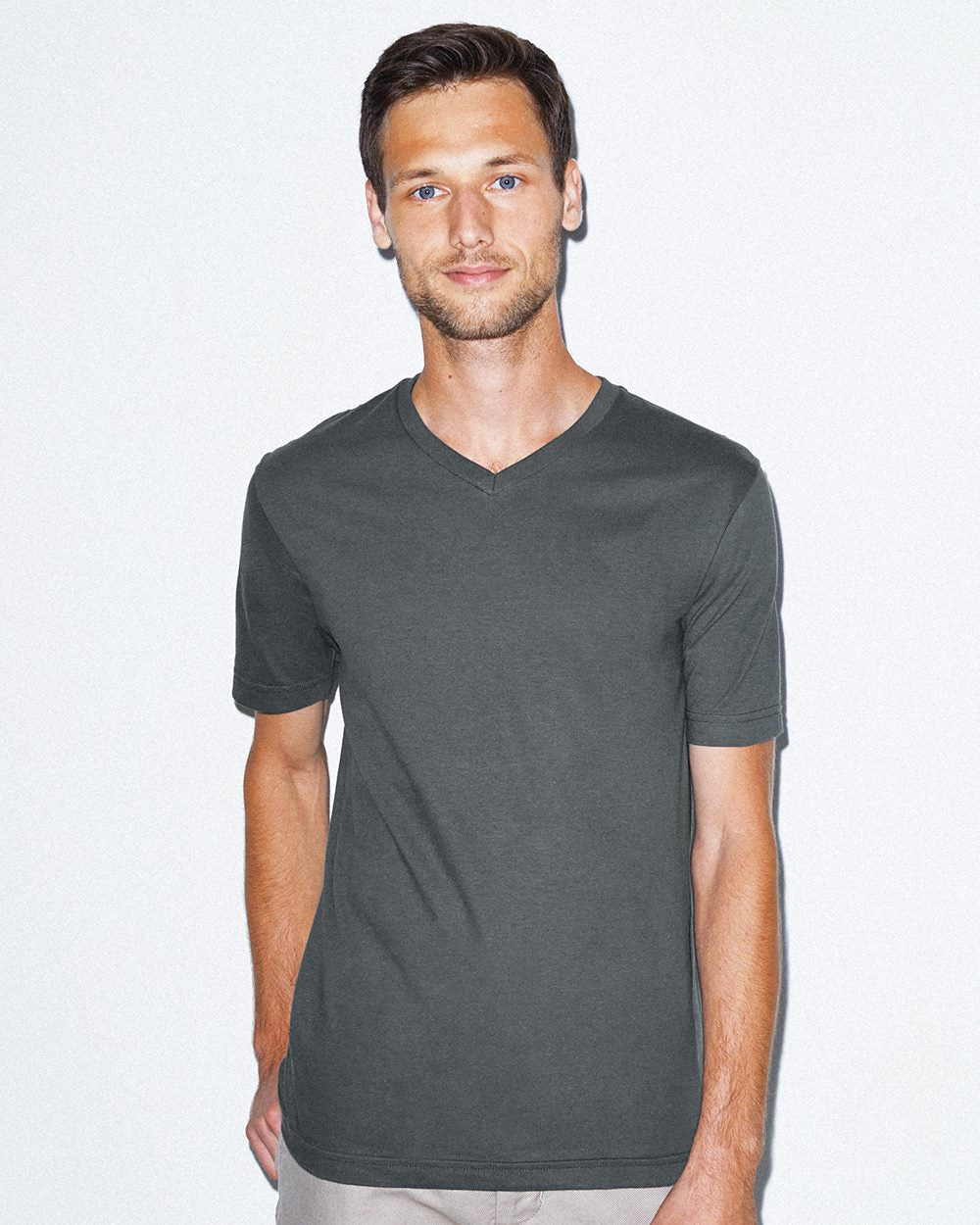 American Apparel, American Apparel Men's Fine Jersey Classic V-Neck Tee