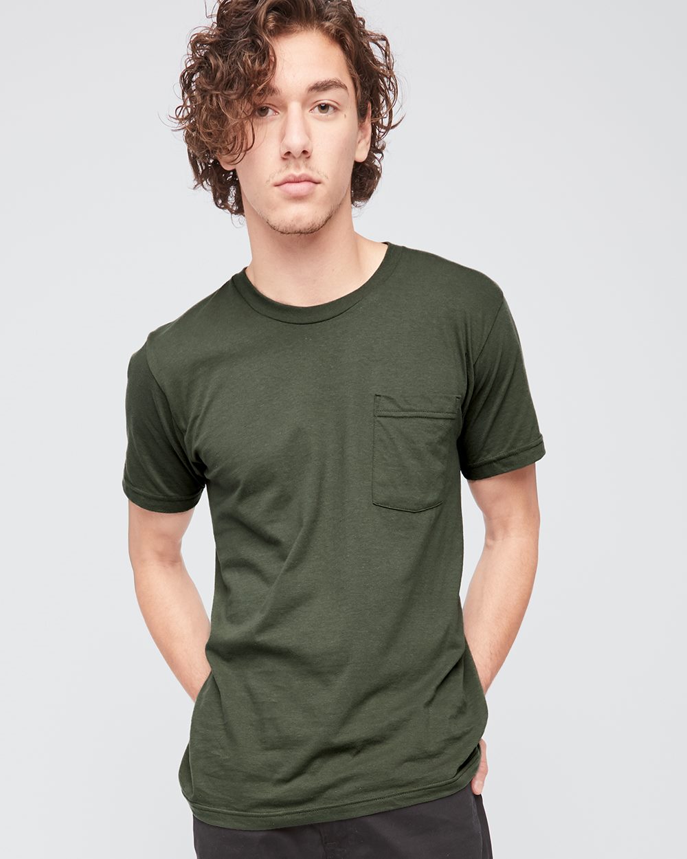 American Apparel, American Apparel Men's Fine Jersey Pocket Tee