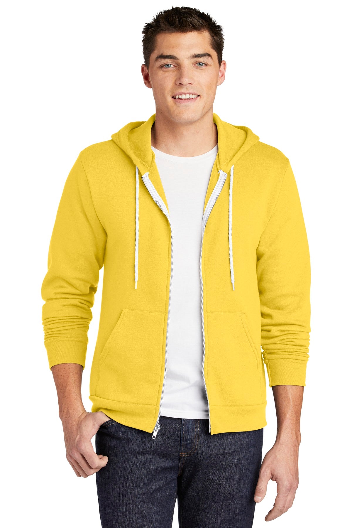 American Apparel, American Apparel Men's Flex Fleece Zip Hoodie. F497W